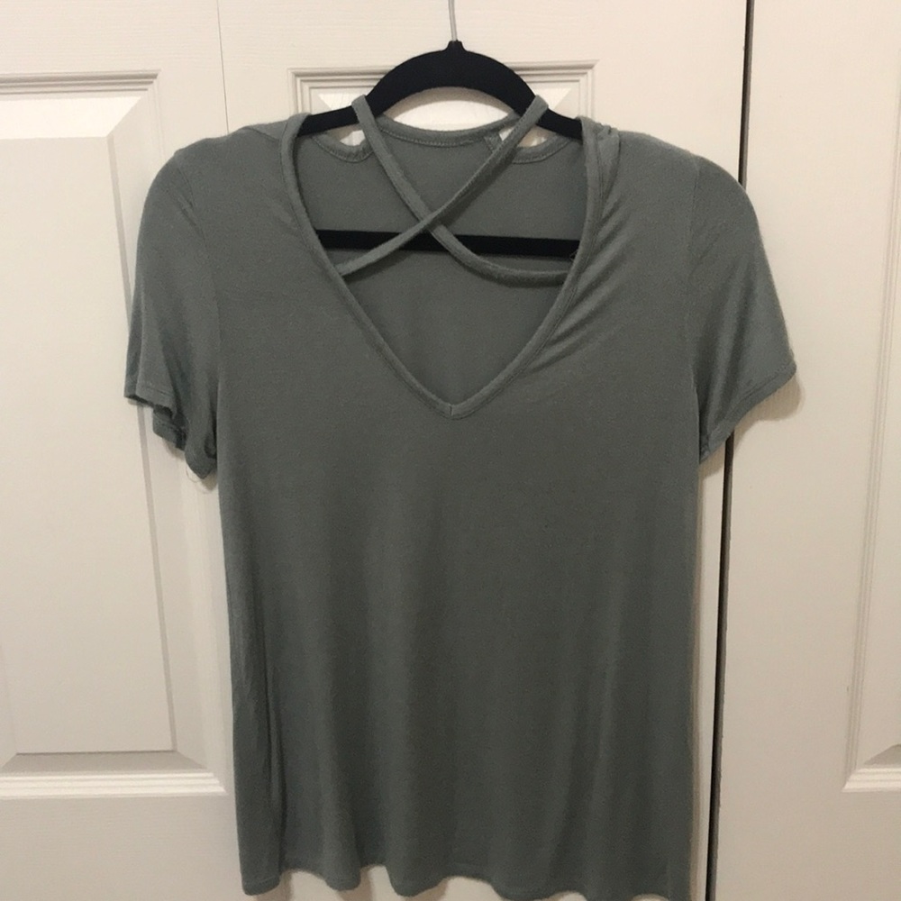 Criss cross Flowy Tee